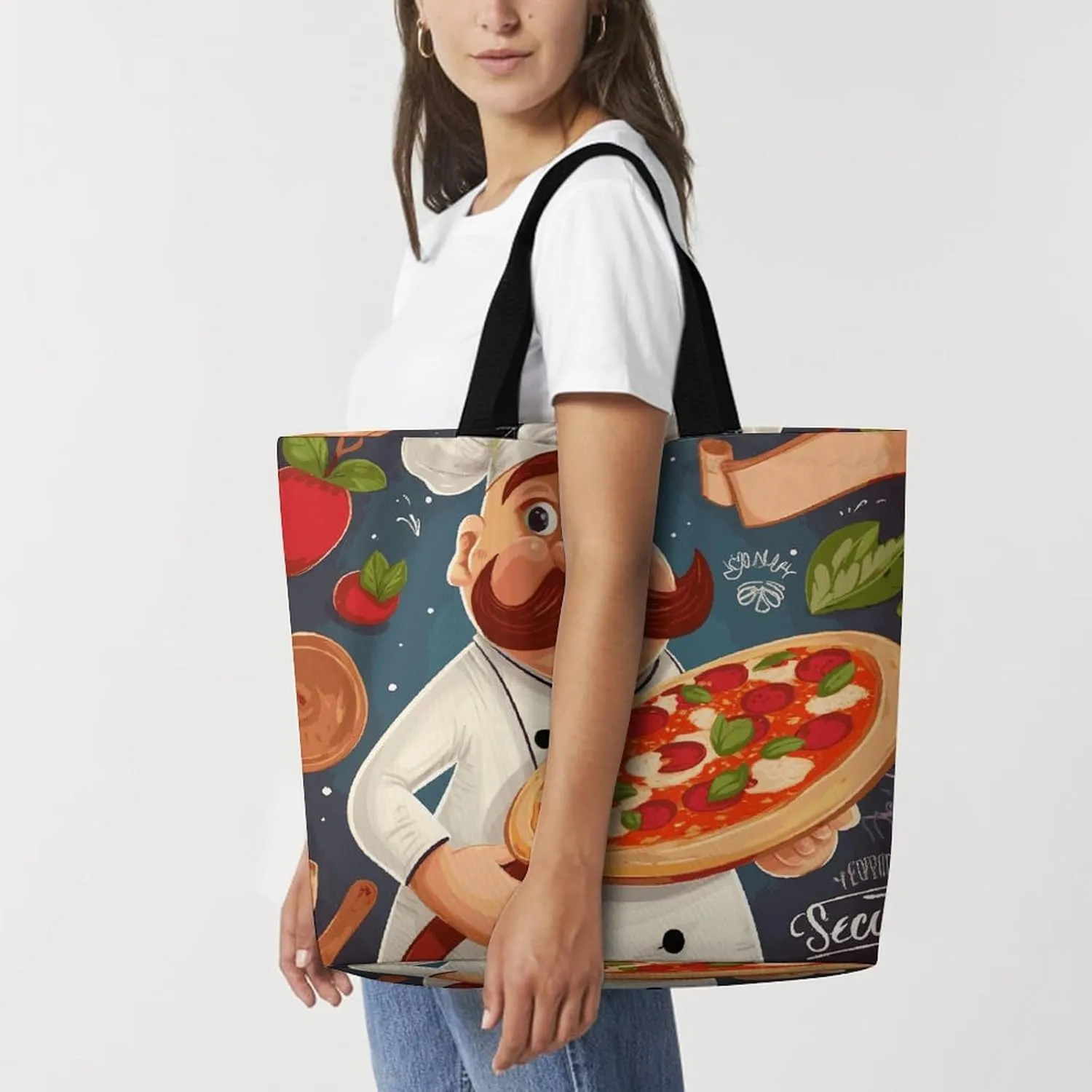 Sea Animals Stingrays Tote Bag for Women Reusable Grocery Shoulder Bag Shopping Bags for Travel, Groceries