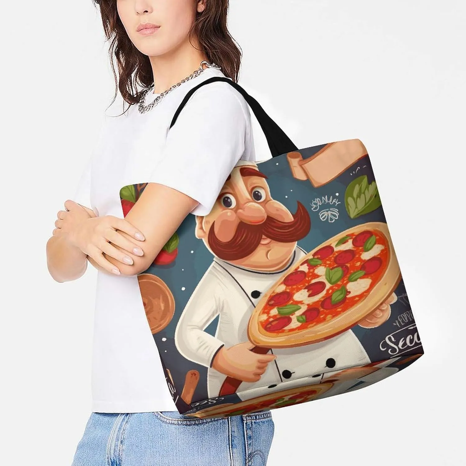 Sea Animals Stingrays Tote Bag for Women Reusable Grocery Shoulder Bag Shopping Bags for Travel, Groceries