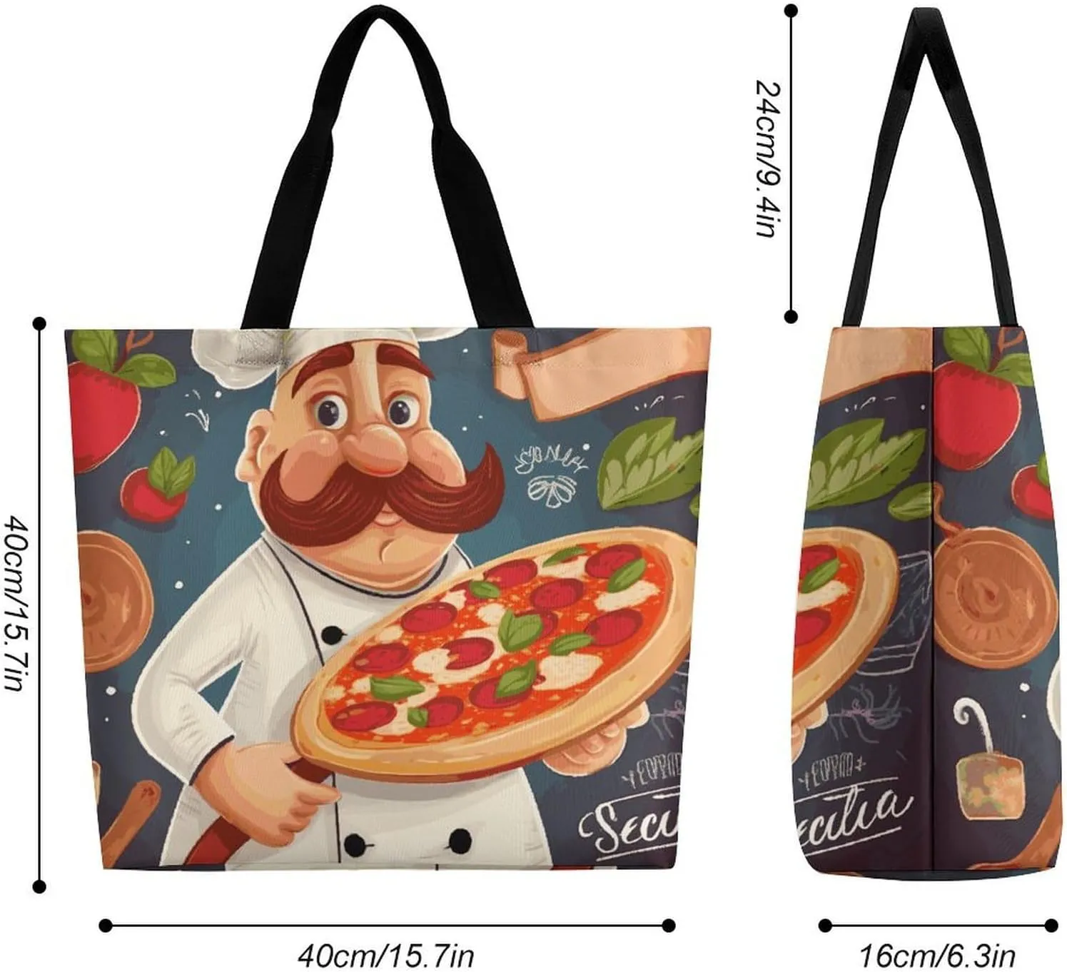 Sea Animals Stingrays Tote Bag for Women Reusable Grocery Shoulder Bag Shopping Bags for Travel, Groceries