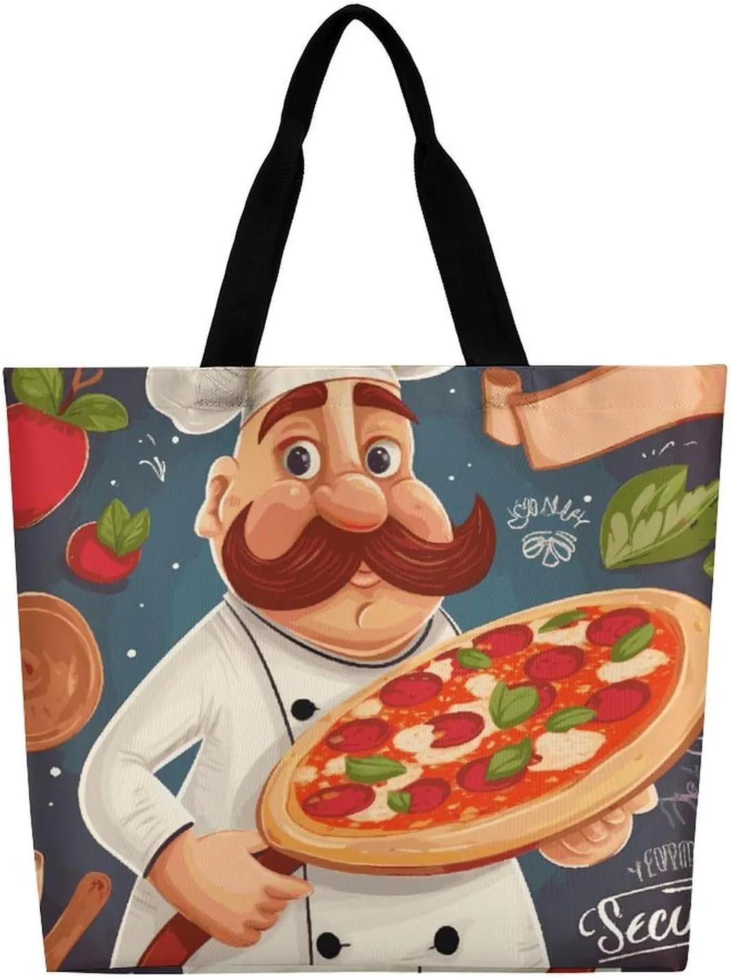 Sea Animals Stingrays Tote Bag for Women Reusable Grocery Shoulder Bag Shopping Bags for Travel, Groceries