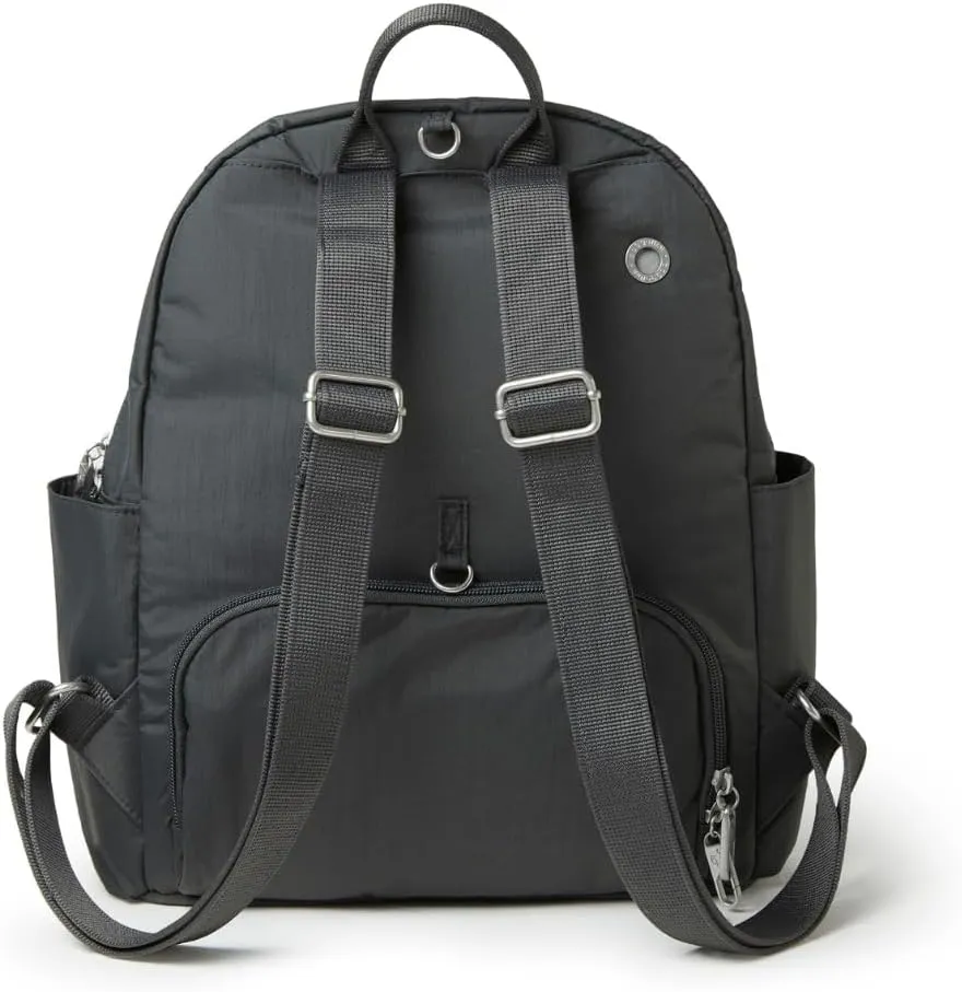 Securtex® Anti-theft Vacation Travel Backpack 10x13" Slash-Resistant Nylon Daypack w/RFID, Charcoal