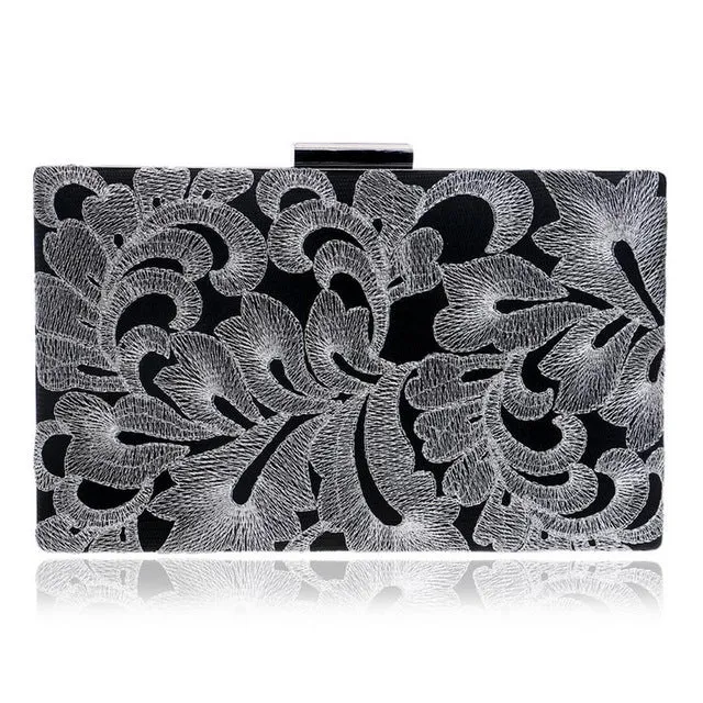 SEKUSA Vintage Embroidery Clutch Diamonds Women Evening Bags Chain Shoulder Purse Evening Bag For New Year Christmas Gift Clutch