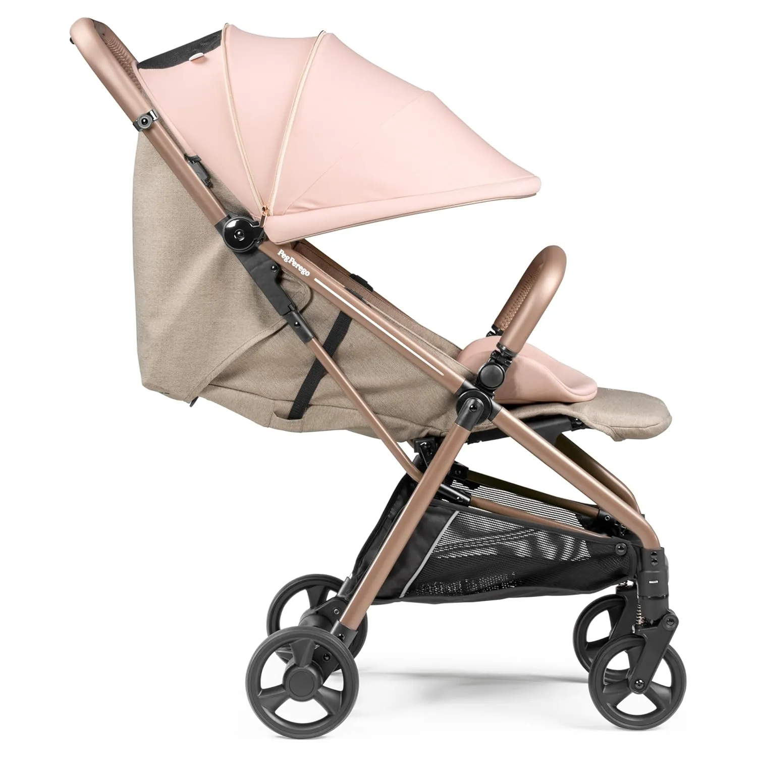 Selfie Plus Lightweight and Compact Stroller- Mon Amour (Pink & Beige)