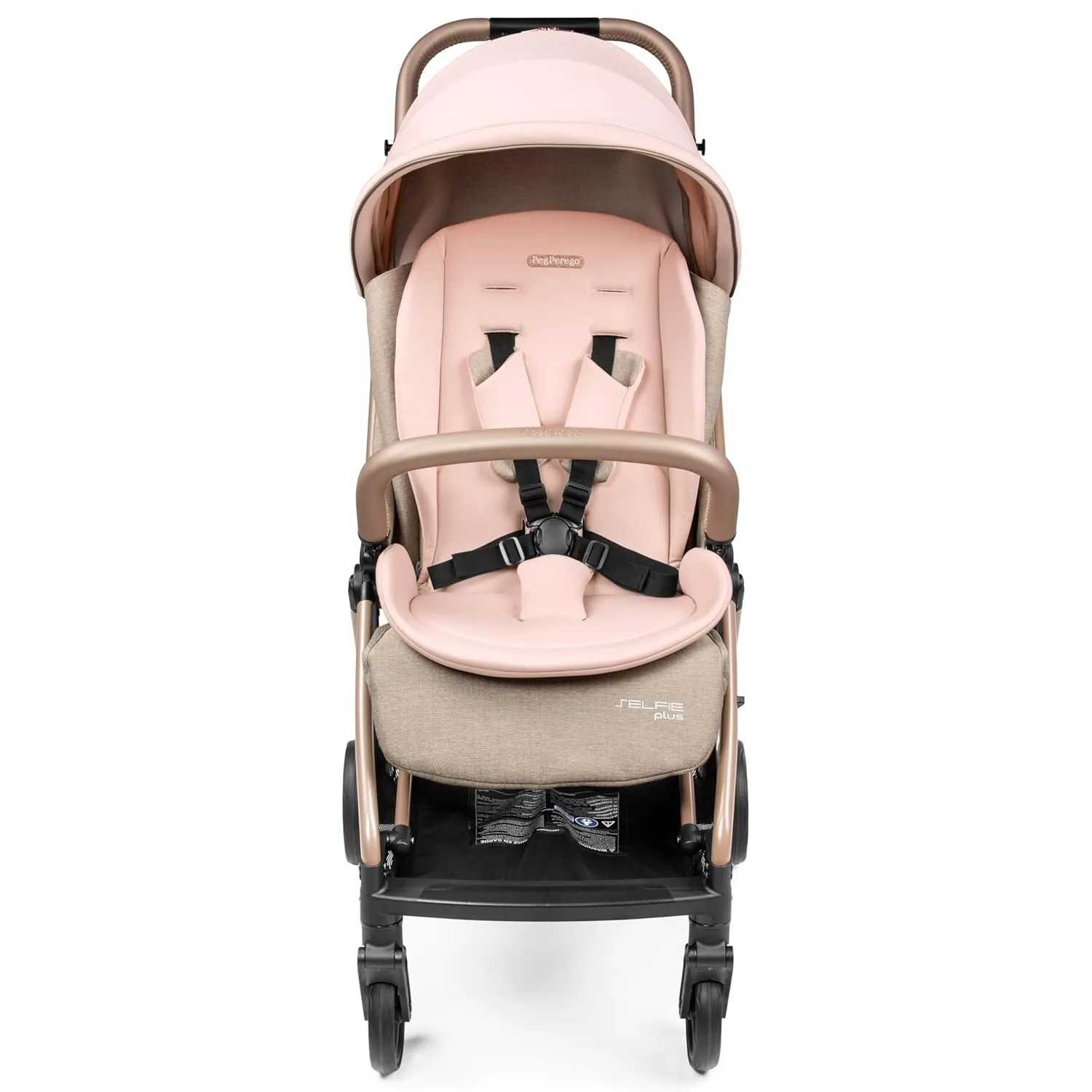 Selfie Plus Lightweight and Compact Stroller- Mon Amour (Pink & Beige)