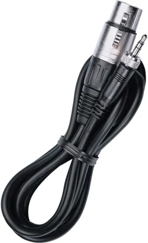 Sennheiser CL2 1/8" Mini Male Jack to XLR-Female Cable for BeltPack Transmitters, 6'/1.82m Cable Length