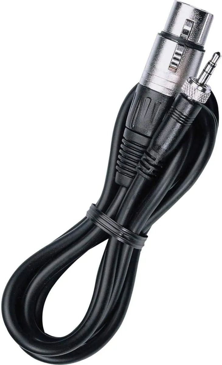 Sennheiser CL2 1/8" Mini Male Jack to XLR-Female Cable for BeltPack Transmitters, 6'/1.82m Cable Length