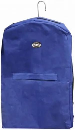 Showman Royal Blue Nylon Chaps/Garment Bag with Open Ended Hanger and Zipper Closure
