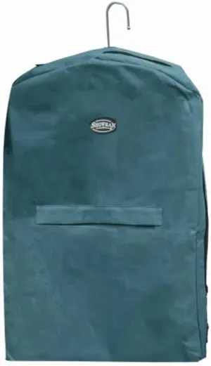 Showman Teal Nylon Chaps/Garment Bag with Open Ended Hanger and Zipper Closure