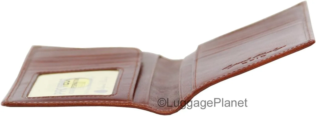Sienna Collection Coat Pocket Mens RFID Leather Wallet (Whiskey)