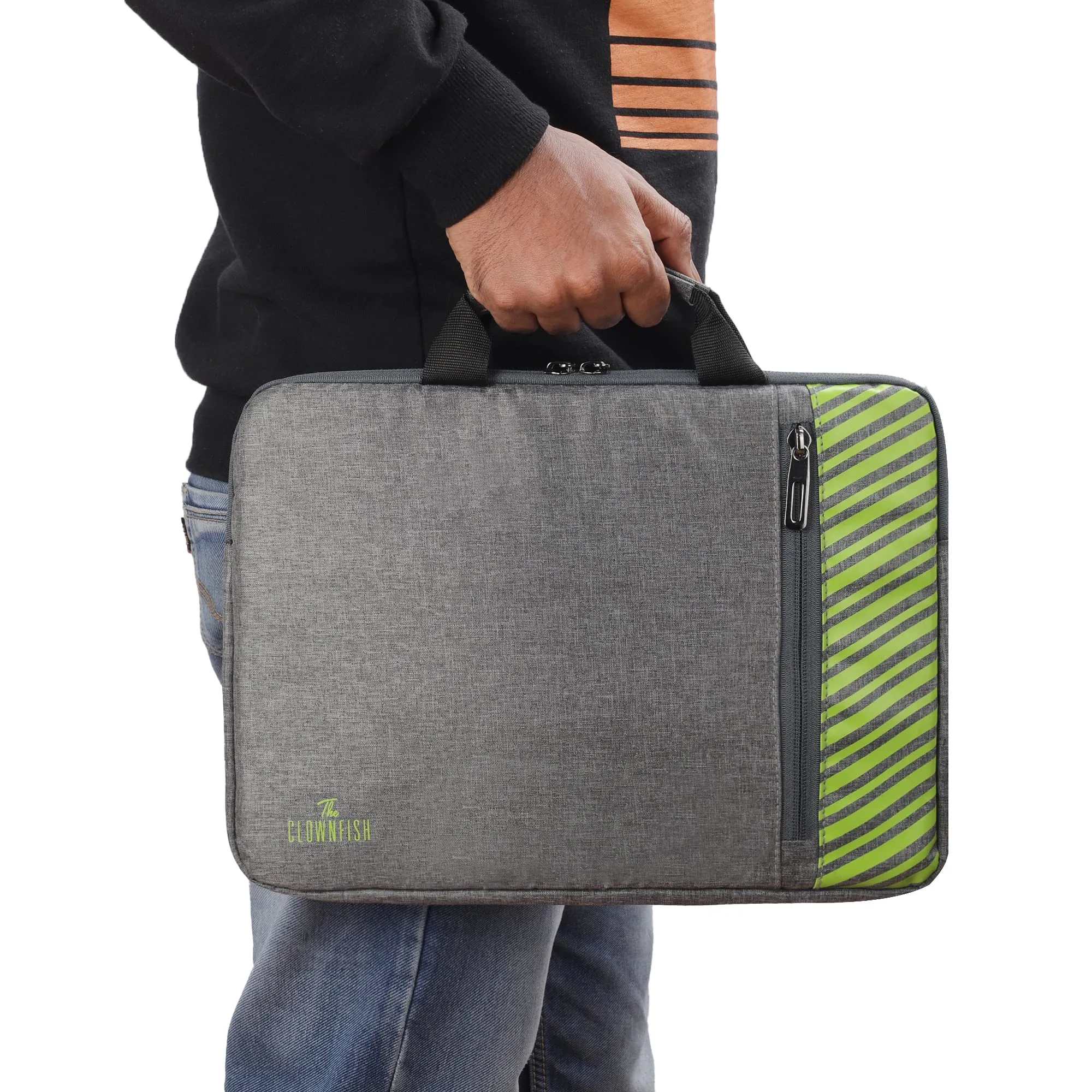 Slim Laptop Sleeve - Compact, Durable Design | Comfortable Carry Handle | 14 inch | Grey