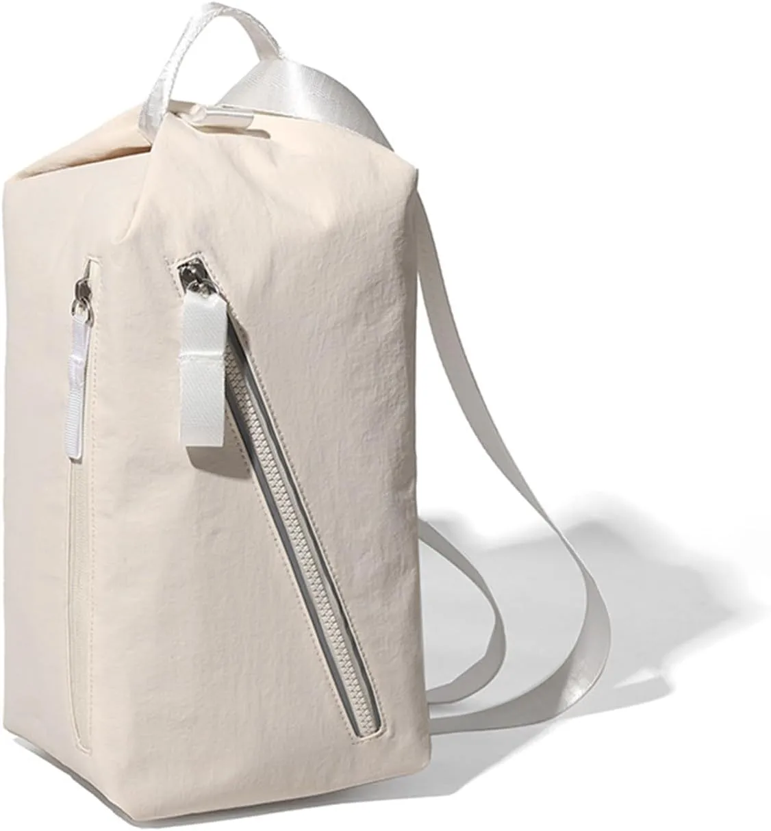 Small Gym Bag for Women Men, Fashionable and Cute Sports Duffel Bag, Waterproof Duffel Crossbody Gym Handbag for Travel Hiking, Khaki, Urban simplicity
