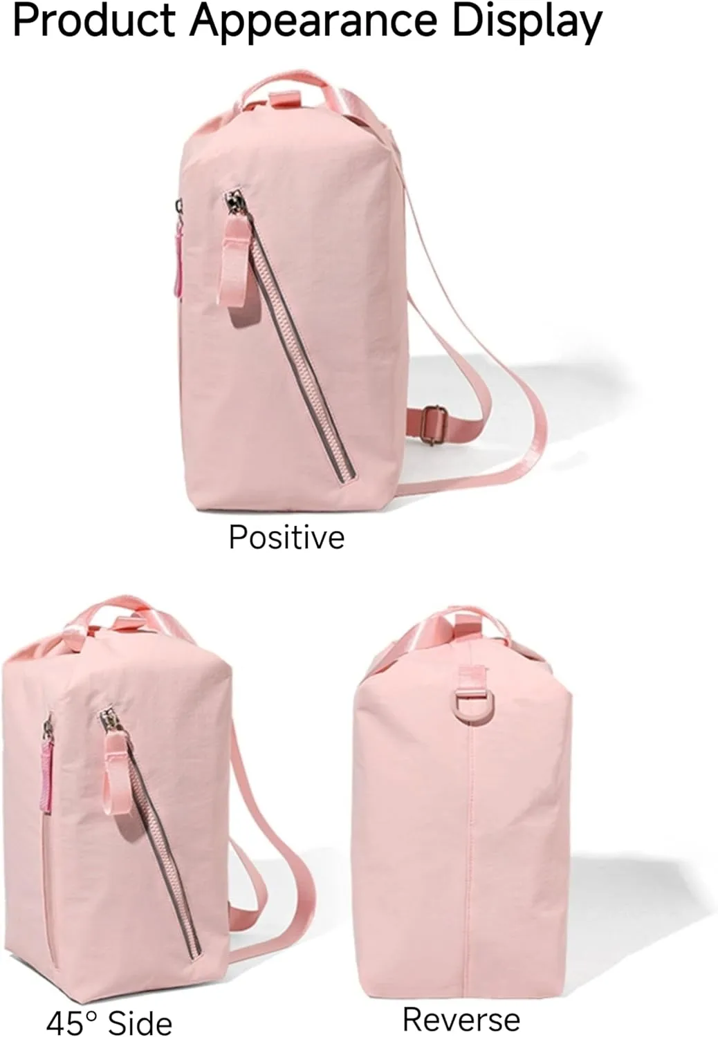 Small Gym Bag for Women Men, Fashionable and Cute Sports Duffel Bag, Waterproof Duffel Crossbody Gym Handbag for Travel Hiking, Khaki, Urban simplicity