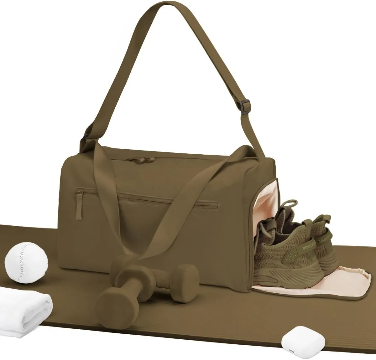 Small Gym Bag for women men, Stylish Compact Sports Bag, Small Duffle Bag Crossbody Bags for women men, Suitable For Gym Work Fitness Travel, 3 in 1 Duffle Bags