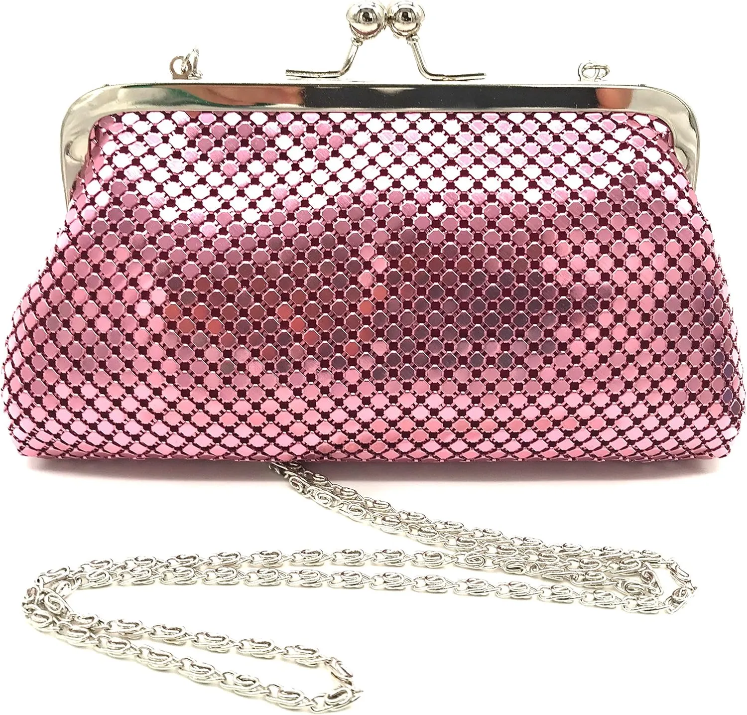 Small Women Clutch Metal Mesh Evening Purse for Party prom Wedding