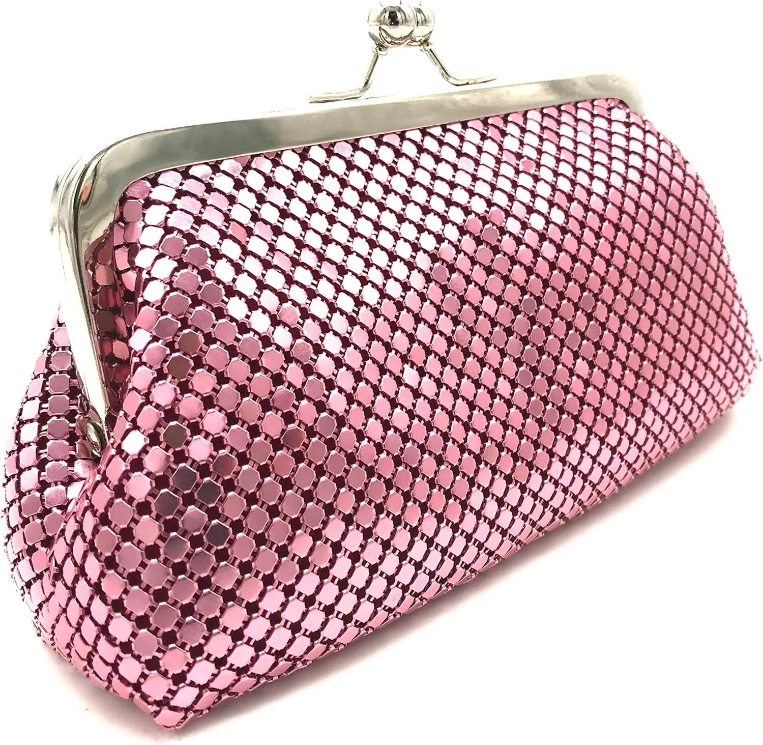 Small Women Clutch Metal Mesh Evening Purse for Party prom Wedding