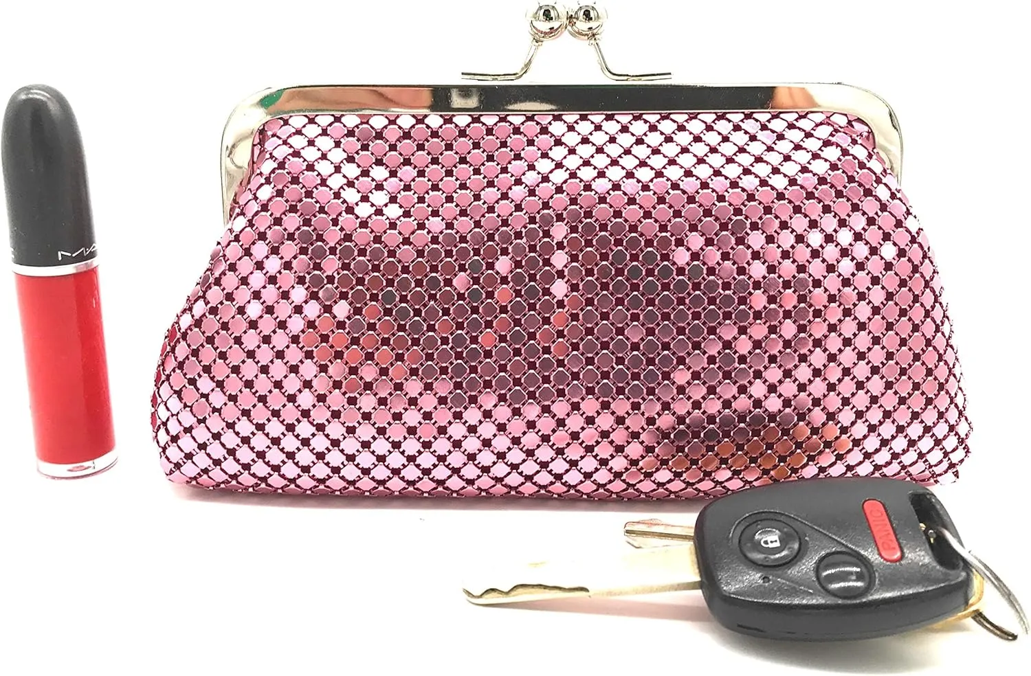 Small Women Clutch Metal Mesh Evening Purse for Party prom Wedding