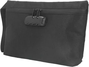 Smell Proof Bag with Combination Lock, Carbon Lined Odor Proof Pouch for Travel Storage, Black, Deodorant Technology, Keep Your Money, Easy to Carry