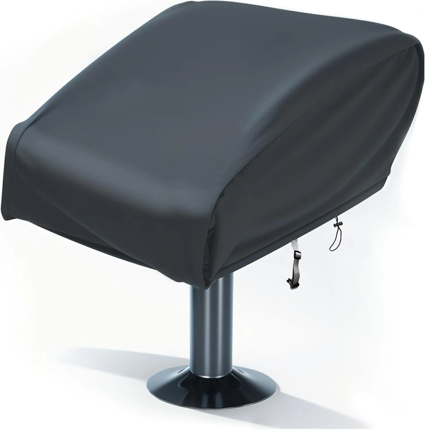 SoGuDio Boat Folding Seat Cover,420D Waterproof Heavy-Duty Weather Resistant Material Trailerable Fishing Chair Cover,Full Length Protection for Your Boat Seat Cover Grey, Medium