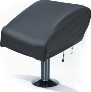 SoGuDio Boat Folding Seat Cover,420D Waterproof Heavy-Duty Weather Resistant Material Trailerable Fishing Chair Cover,Full Length Protection for Your Boat Seat Cover Grey, Medium