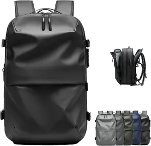 Spacevac Pro Backpack, Air Vacpack Backpack with Vacuum Seal Compression, 60L Expandable Easy Vac Travel Bag with Pump (Prestige-Black, 60L)