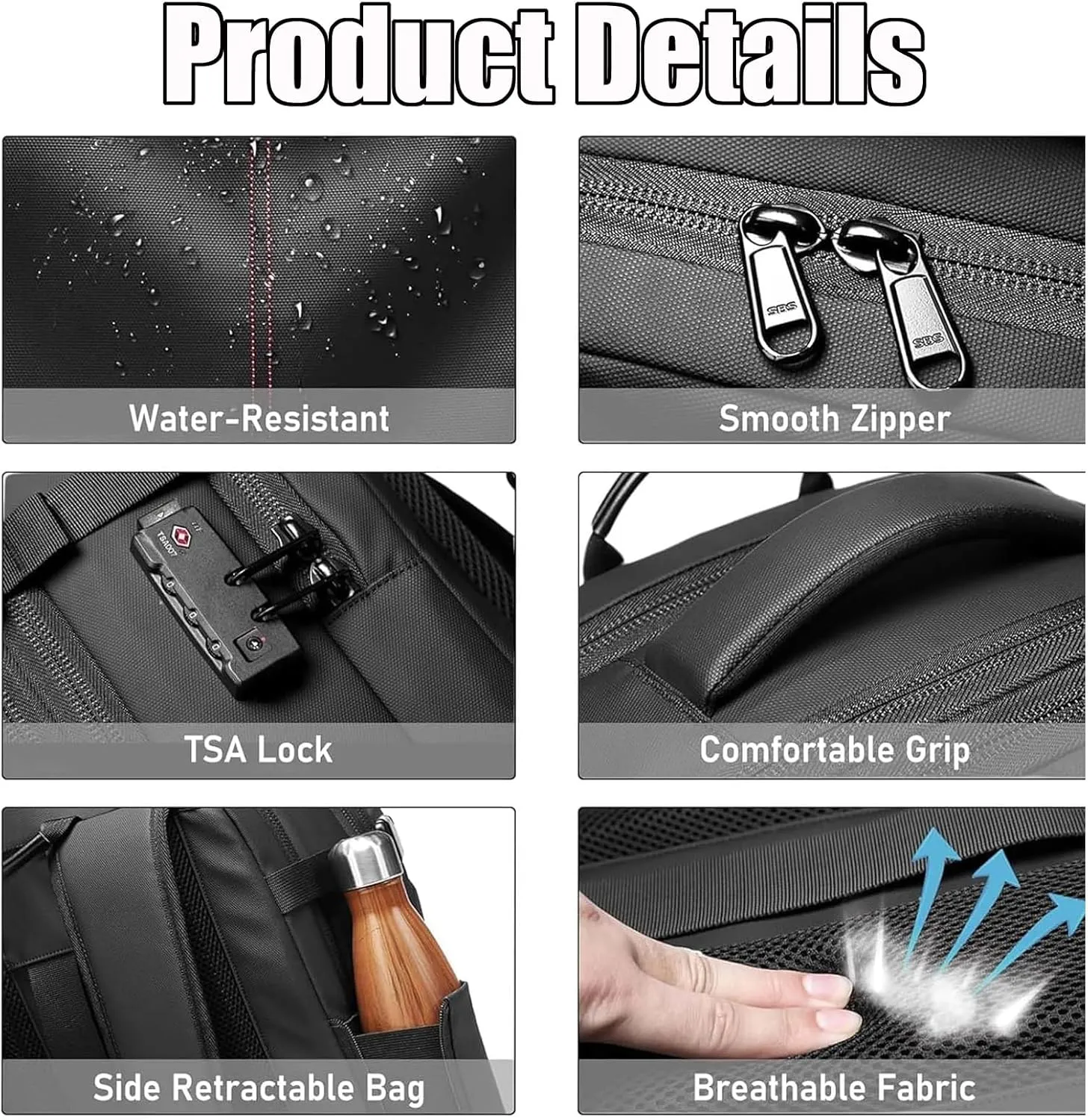 Spacevac Pro Backpack, Space Vac Pro Backpack, Spacevacpro Extra Large Vacuum Compression Travel Laptop luggage Bag/Carry-On (Prestige, Gray-A, with Pump)