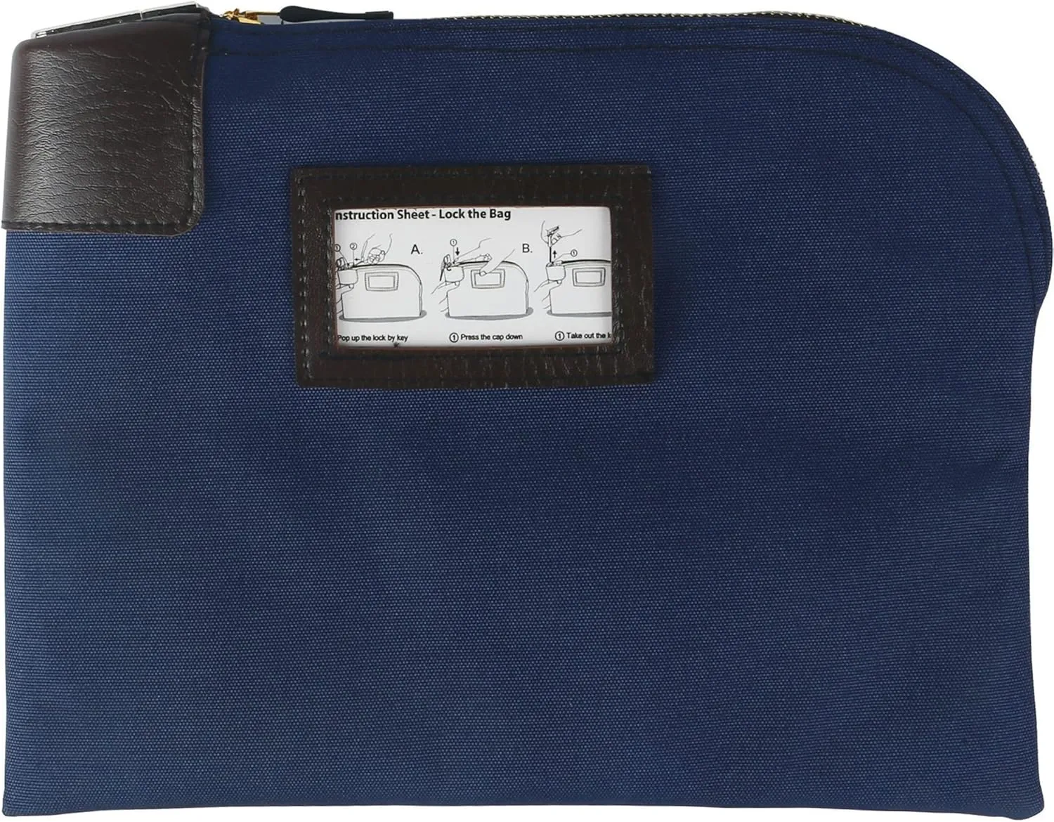 Sparco, SPR02868, Locking Currency Bag, 1 / Pack, Navy