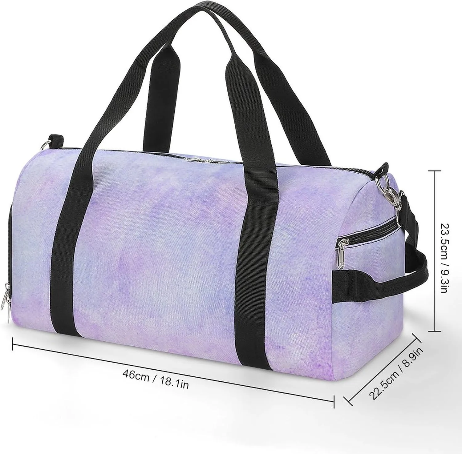 Sport Gym Duffel with Shoe Compartment Wet Pocket, Colorful-water-color Shoulder Travel Bag for Women Men, style-4