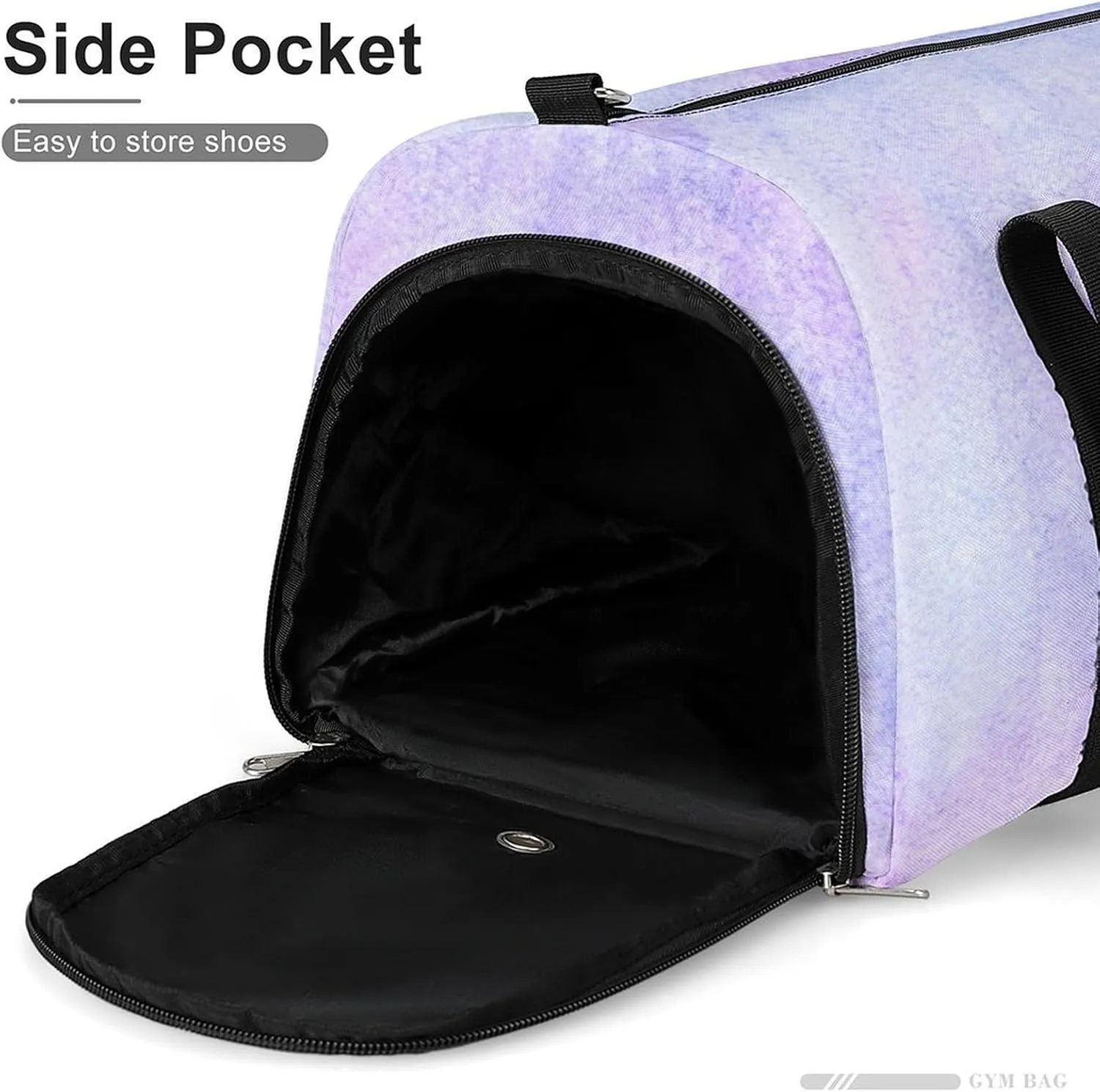 Sport Gym Duffel with Shoe Compartment Wet Pocket, Colorful-water-color Shoulder Travel Bag for Women Men, style-4