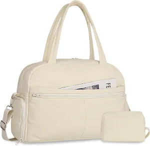Sports Gym Bag for Women, Travel Duffle Bag with Shoe Compartment & Wet Pocket, Fitness Yoga Bag Weekender Overnight Bag Small