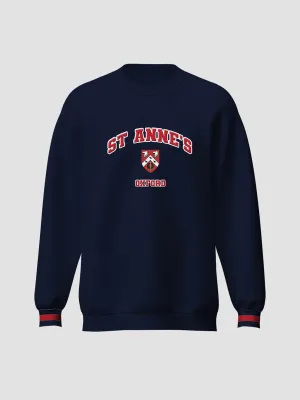 St Anne's College Oxford Oversized Unisex Varsity Sweatshirt