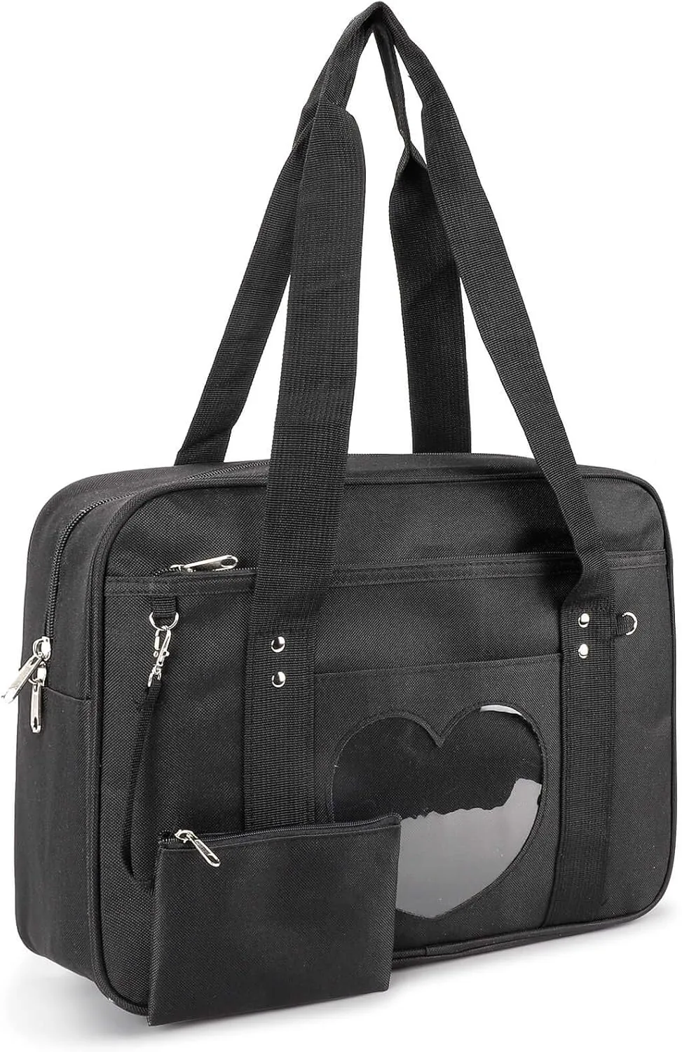 STEAMEDBUN Kawaii Ita Bag Japanese School Bag Cute Tote Bag Large Shoulder Anime Heart Purse
