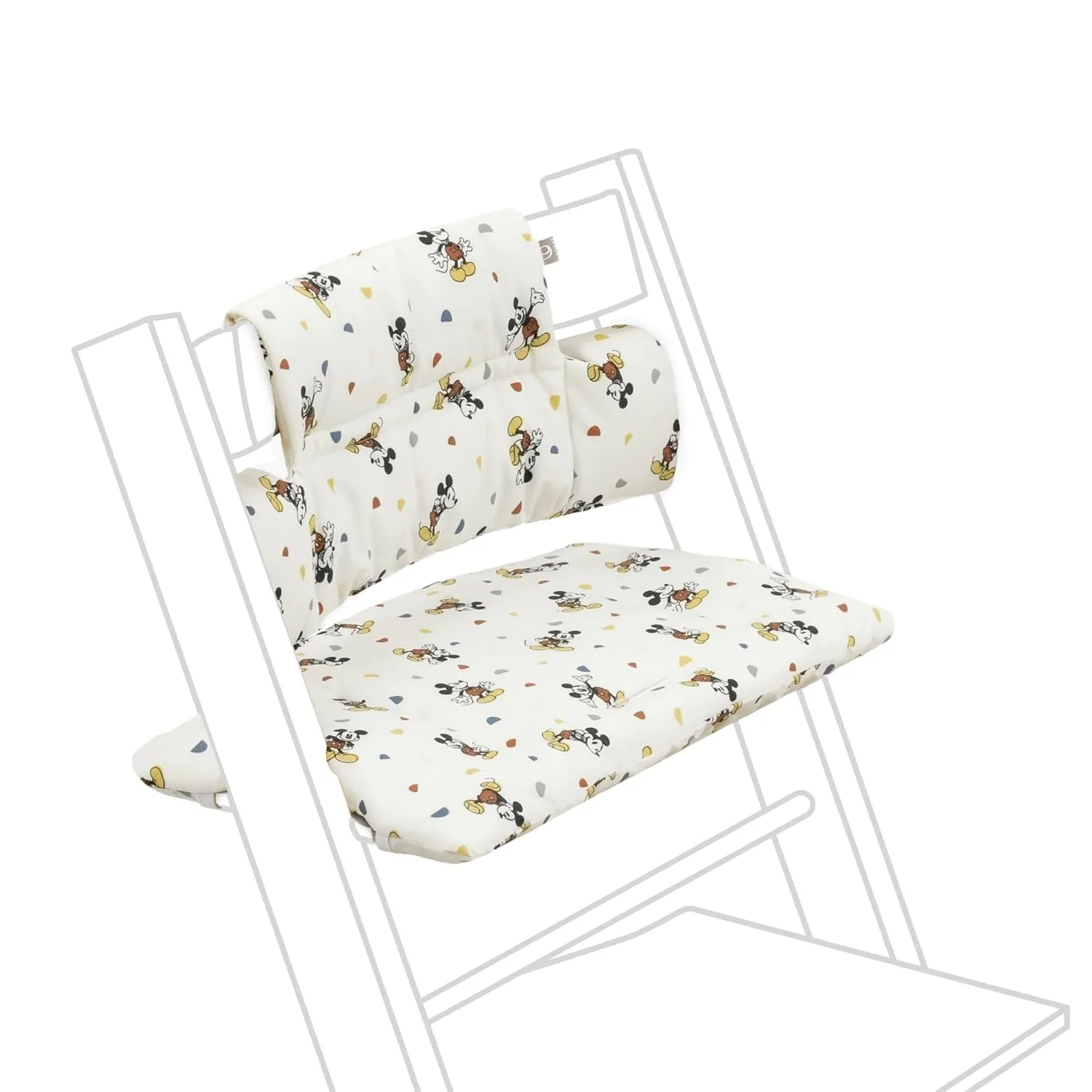 Stokke Tripp Trapp Classic Cushion, Mickey Celebration - Pair with Tripp Trapp Chair & High Chair for Support and Comfort - Machine Washable