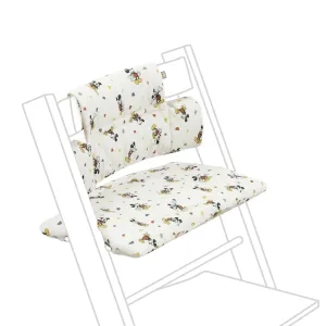 Stokke Tripp Trapp Classic Cushion, Mickey Celebration - Pair with Tripp Trapp Chair & High Chair for Support and Comfort - Machine Washable