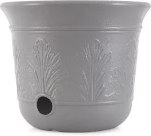 Suncast 300 Foot Heavy Duty 5 Gallon Decorative Plastic Hose Pot for Expandable and Lightweight Hoses, Ideal for Garden, Patio and Backyard Use