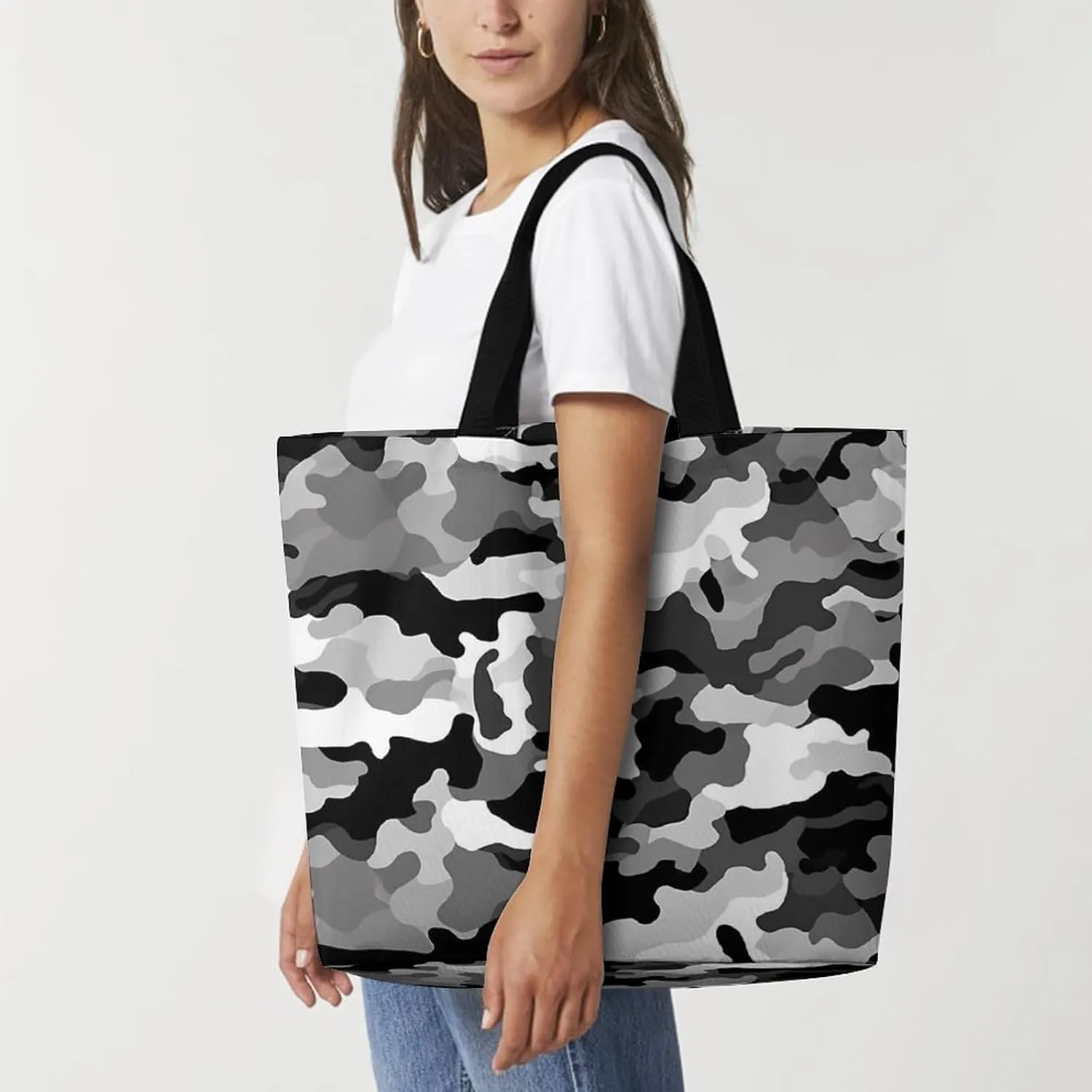 Sunrise on The Lake Tote Bag for Women Reusable Grocery Shoulder Bags Shopping Bag for Travel, Groceries