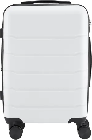 SVRCK Hard-Sided Expandable Suitcase for Stress-Free Travel, Smooth Rolling Wheels and TSA Lock, 20-Inch, White