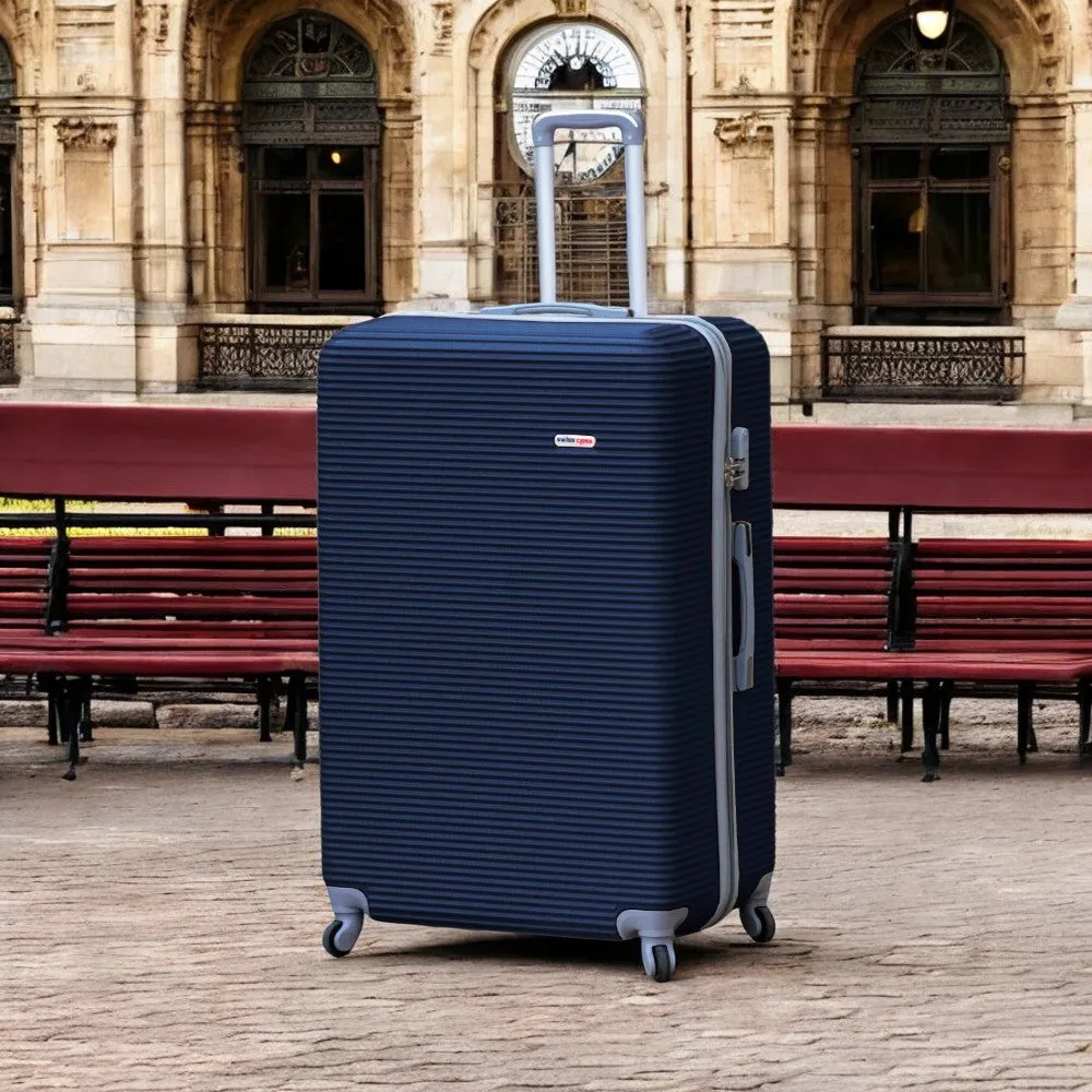 Swiss Class Line ABS | Lightweight Expandable Luggage Bag with Spinner Wheels | 4 Piece Set 20, 24, 28, 32 Inches