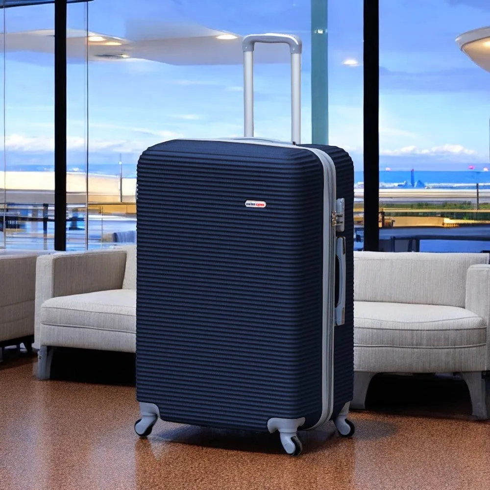 Swiss Class Line ABS | Lightweight Expandable Luggage Bag with Spinner Wheels | 4 Piece Set 20, 24, 28, 32 Inches