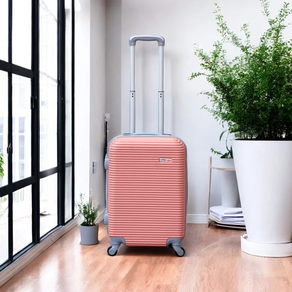 Swiss Class Line ABS | Lightweight Expandable Luggage Bag with Spinner Wheels | 4 Piece Set 20, 24, 28, 32 Inches