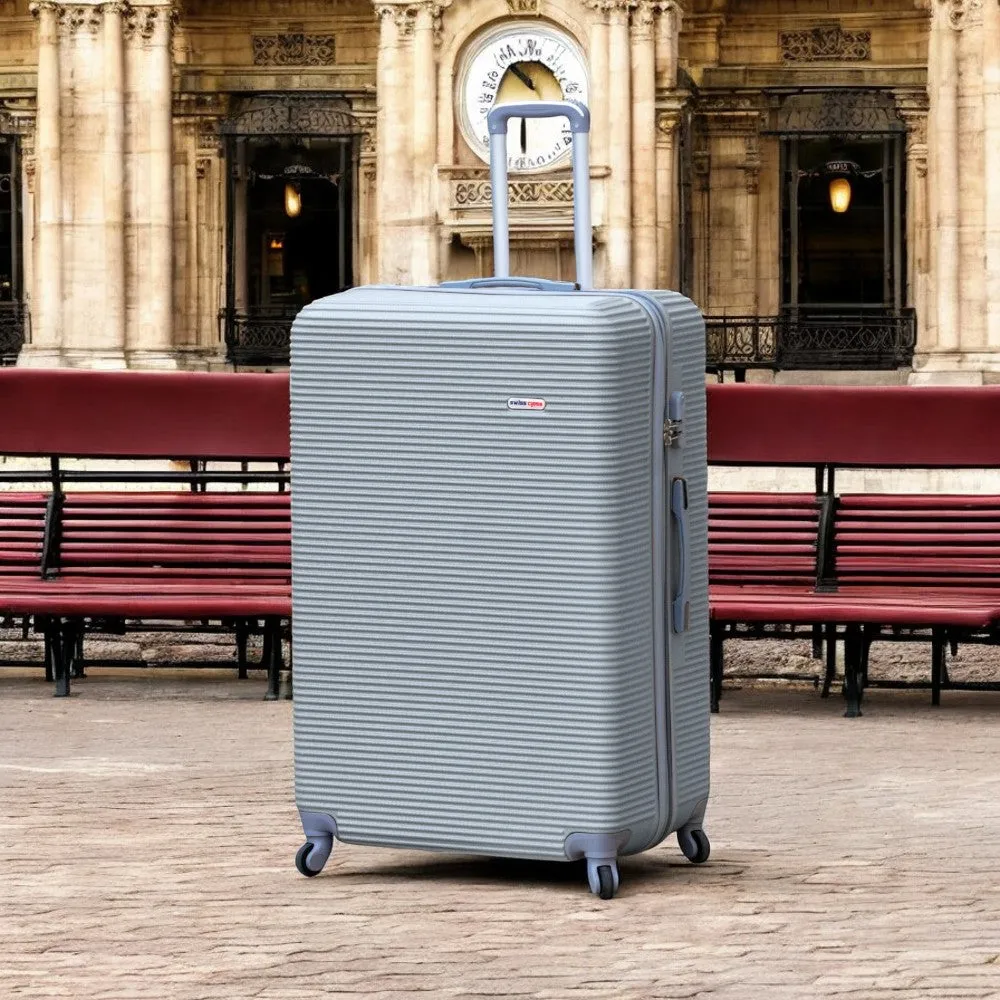 Swiss Class Line ABS | Lightweight Expandable Luggage Bag with Spinner Wheels | 4 Piece Set 20, 24, 28, 32 Inches