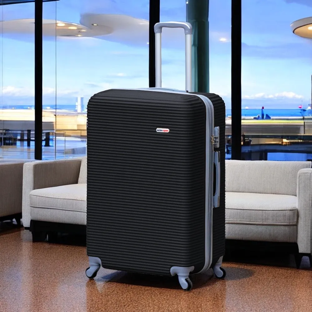Swiss Class Line ABS | Lightweight Expandable Luggage Bag with Spinner Wheels | 4 Piece Set 20, 24, 28, 32 Inches