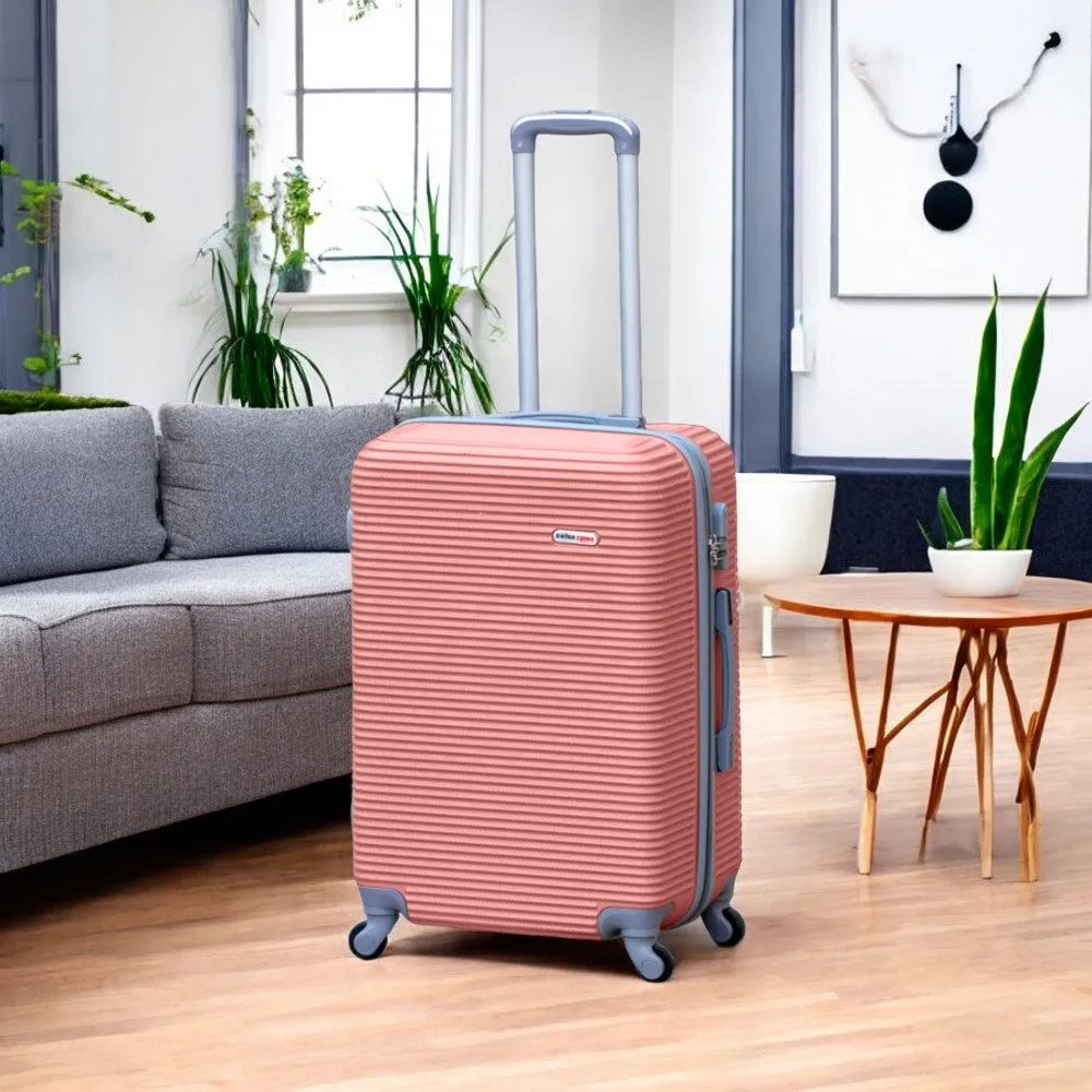 Swiss Class Line ABS | Lightweight Expandable Luggage Bag with Spinner Wheels | 4 Piece Set 20, 24, 28, 32 Inches