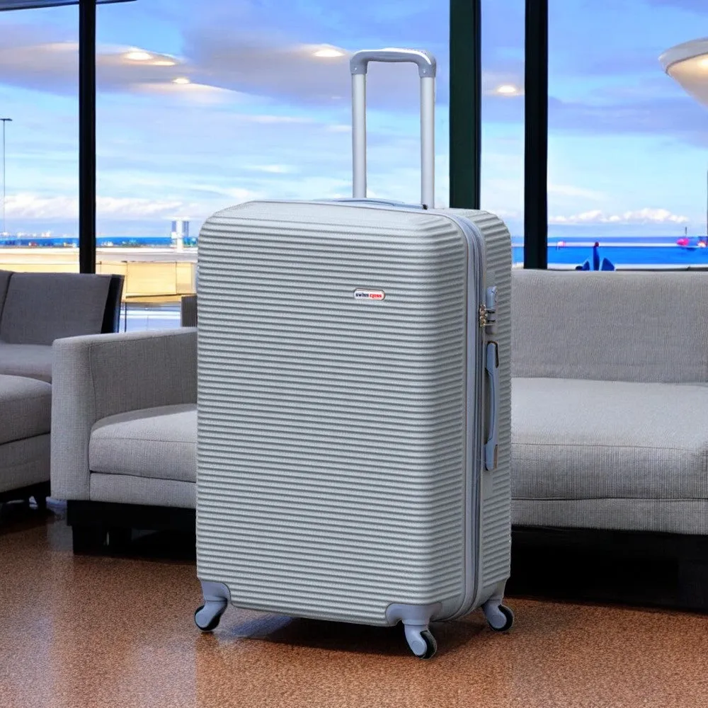 Swiss Class Line ABS | Lightweight Expandable Luggage Bag with Spinner Wheels | 4 Piece Set 20, 24, 28, 32 Inches