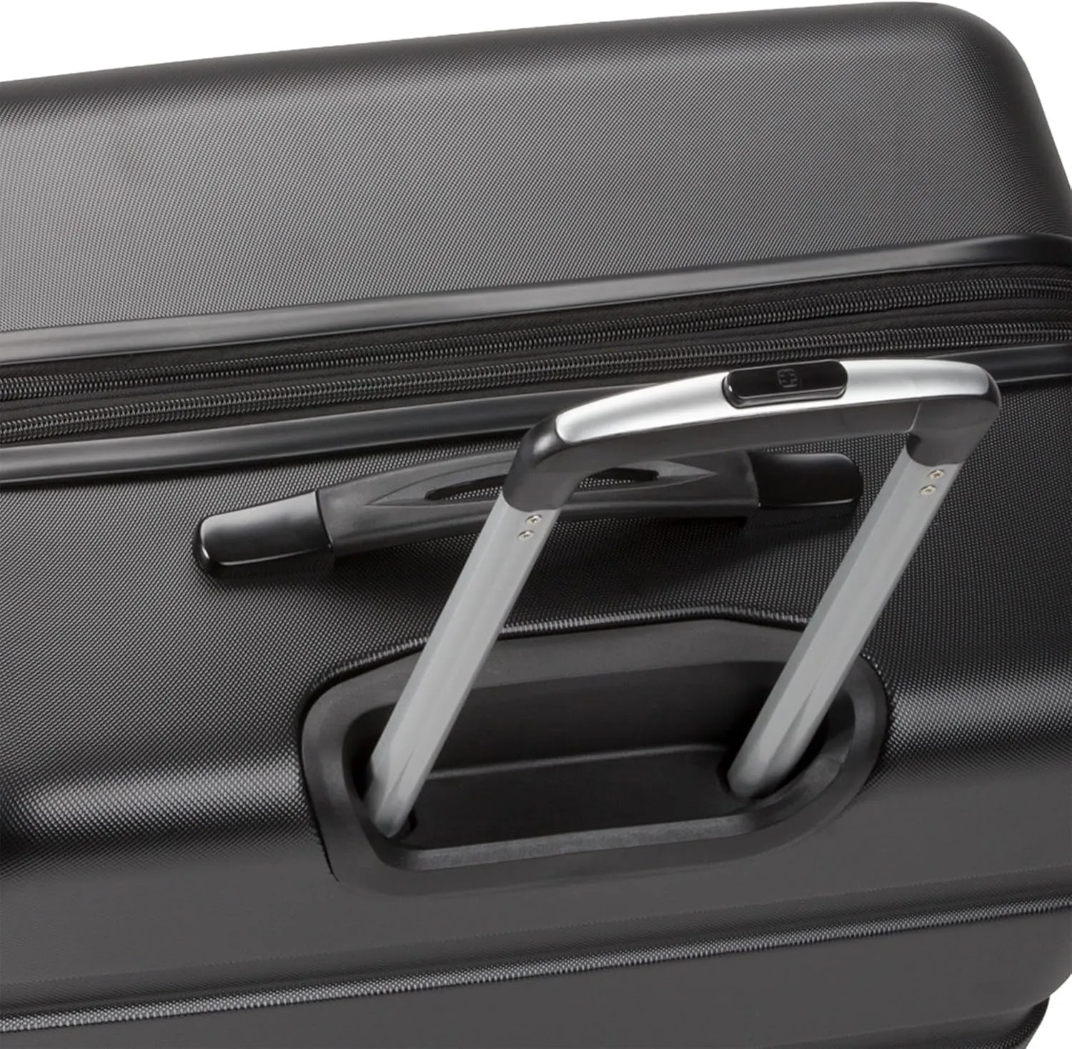 SwissGear 7366 Hardside Expandable Luggage with Spinner Wheels, Black, Checked-Large 27-Inch