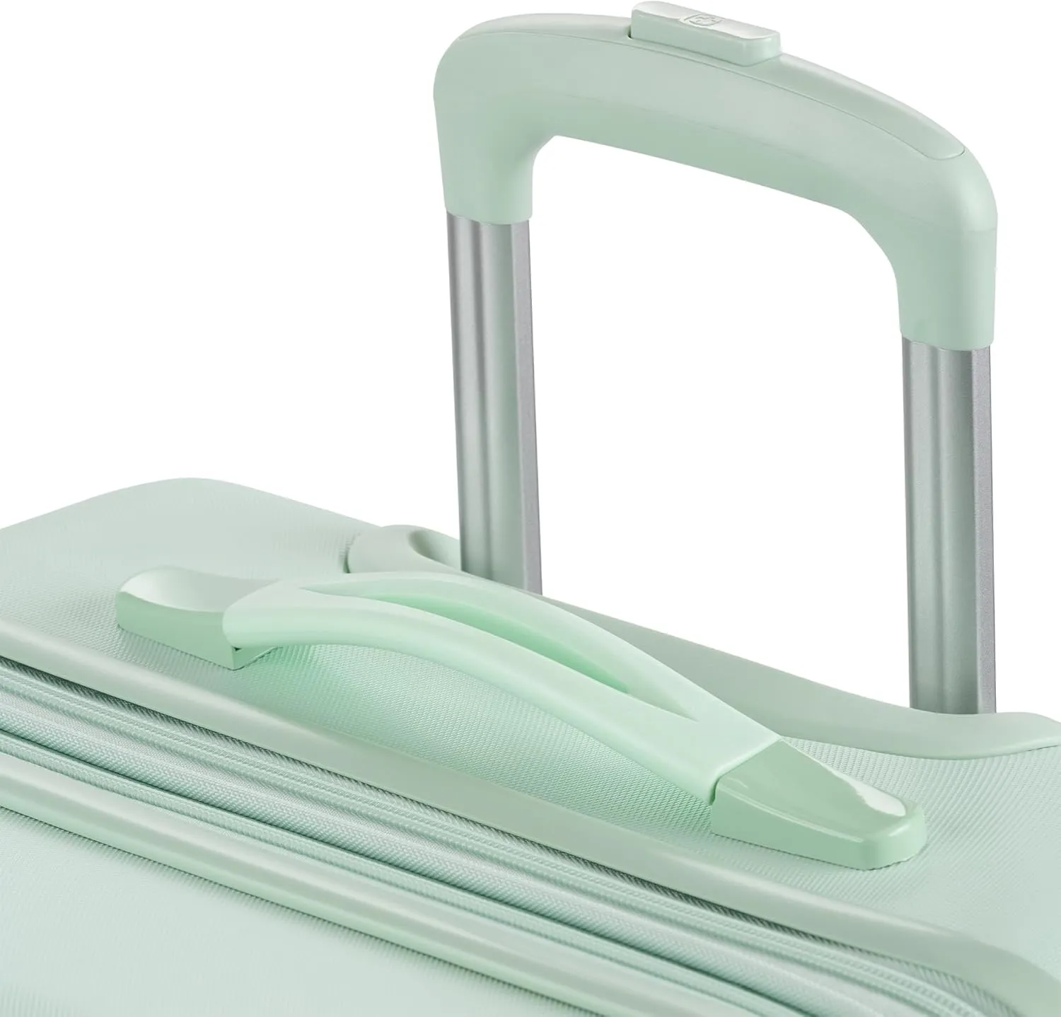 SwissGear 7366 Hardside Expandable Luggage with Spinner Wheels, Clearly Aqua, Checked-Medium 23-Inch