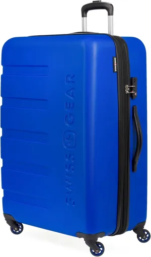SwissGear 7366 Hardside Expandable Luggage with Spinner Wheels, Cobalt, Checked-Large 27-Inch