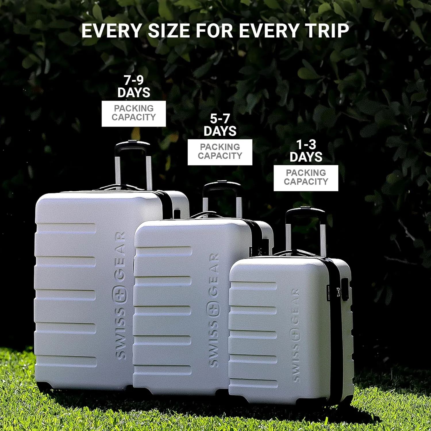 SwissGear 7366 Hardside Expandable Luggage with Spinner Wheels, Evening Haze, Carry-On 19-Inch