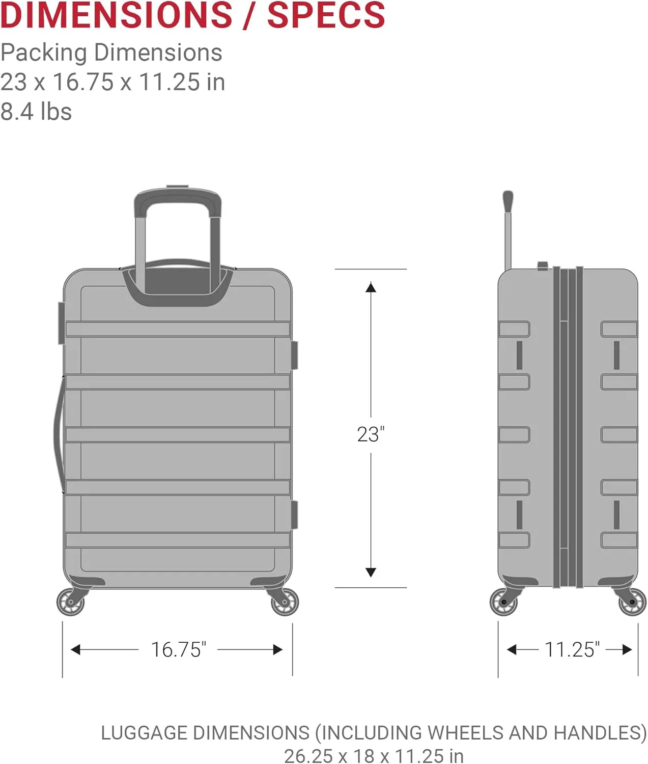SwissGear 7366 Hardside Expandable Luggage with Spinner Wheels, Green, Checked-Medium 23-Inch