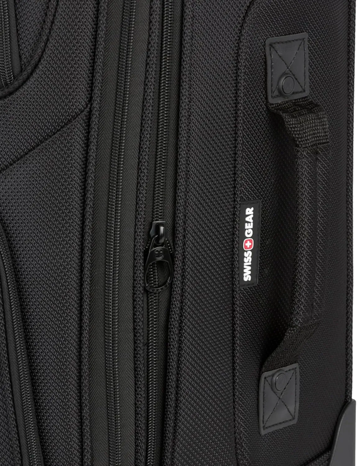 SwissGear Sion Softside Expandable Luggage, Black, Carry-On 21-Inch
