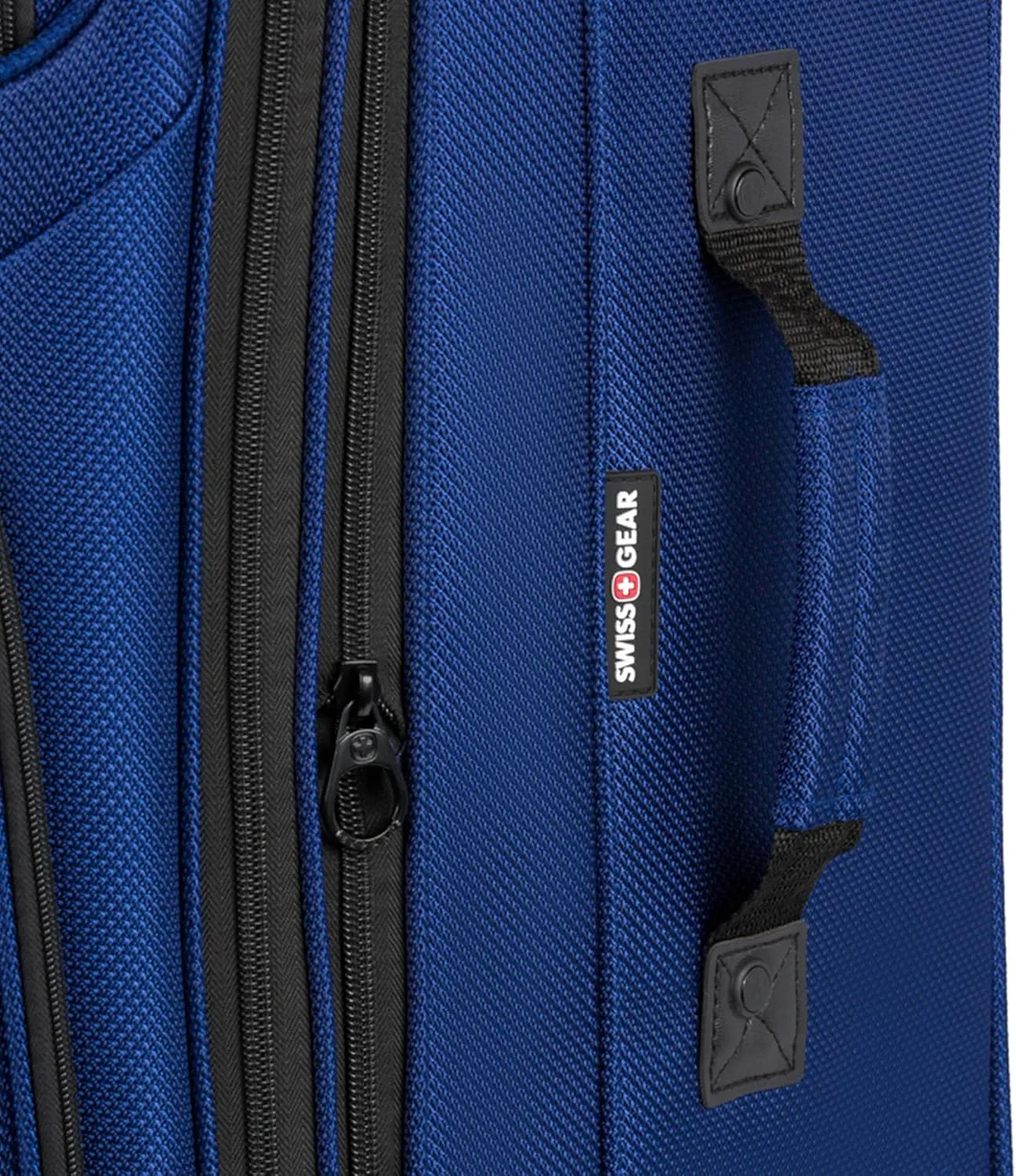 SwissGear Sion Softside Expandable Luggage, Blue, Checked-Large 29-Inch